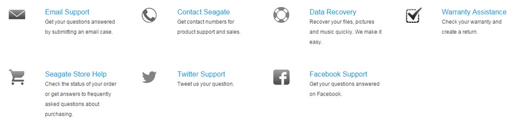 seagate customer support